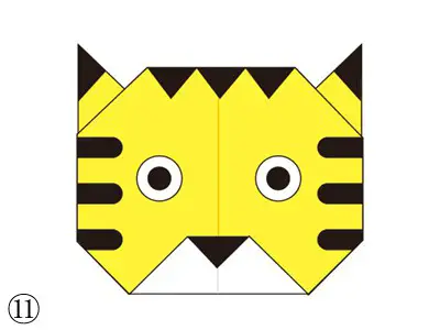 easy-origami-tiger-face11
