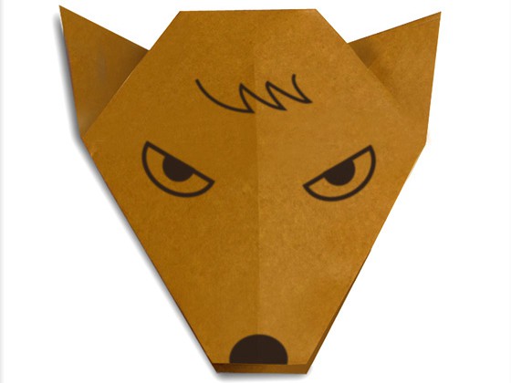 easy-origami-wolf-face
