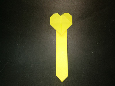 long-origami-heart-bookmark