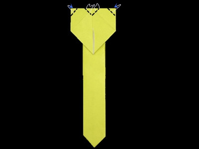 long-origami-heart-bookmark-Step 20