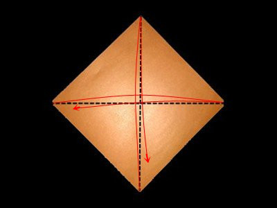 origami-bird-base-Step 1