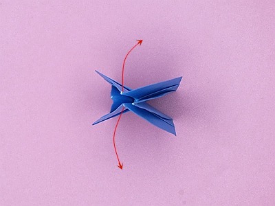 origami-crane-Step 19