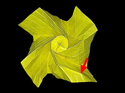 origami-flower-rose-Step 47