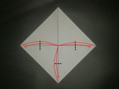 origami-peacock-Step 2