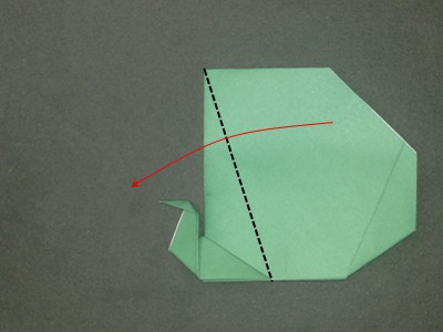 origami-peacock-Step 21