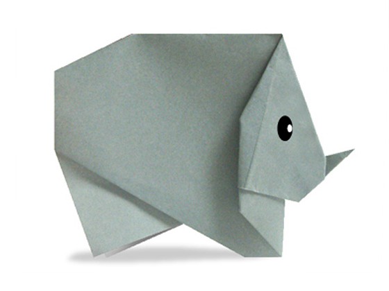 origami-rhino