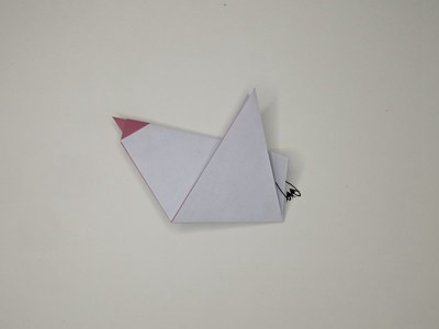 origami-rooster-Step 11