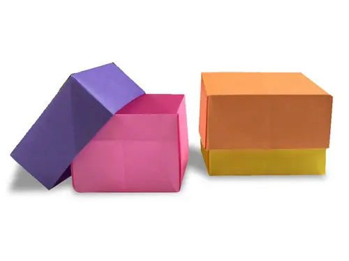 PAPER GIFT BOX🎁, ORIGAMI BOX WITH LID THAT OPENS & CLOSES